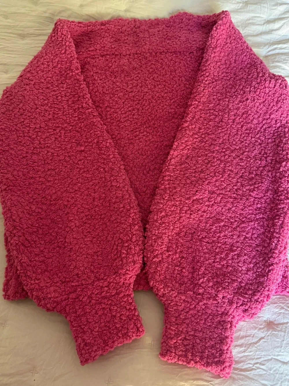 Women Wool Pink Logo Crewneck Sweater - Picture 4 of 8